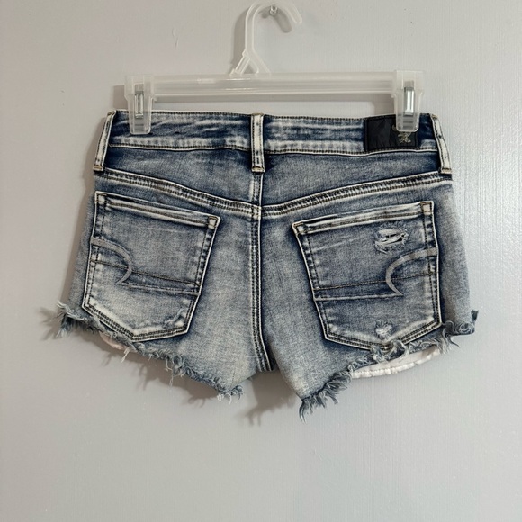 American Eagle Outfitters Shortie Jean Shorts Size 2 - Picture 3 of 6
